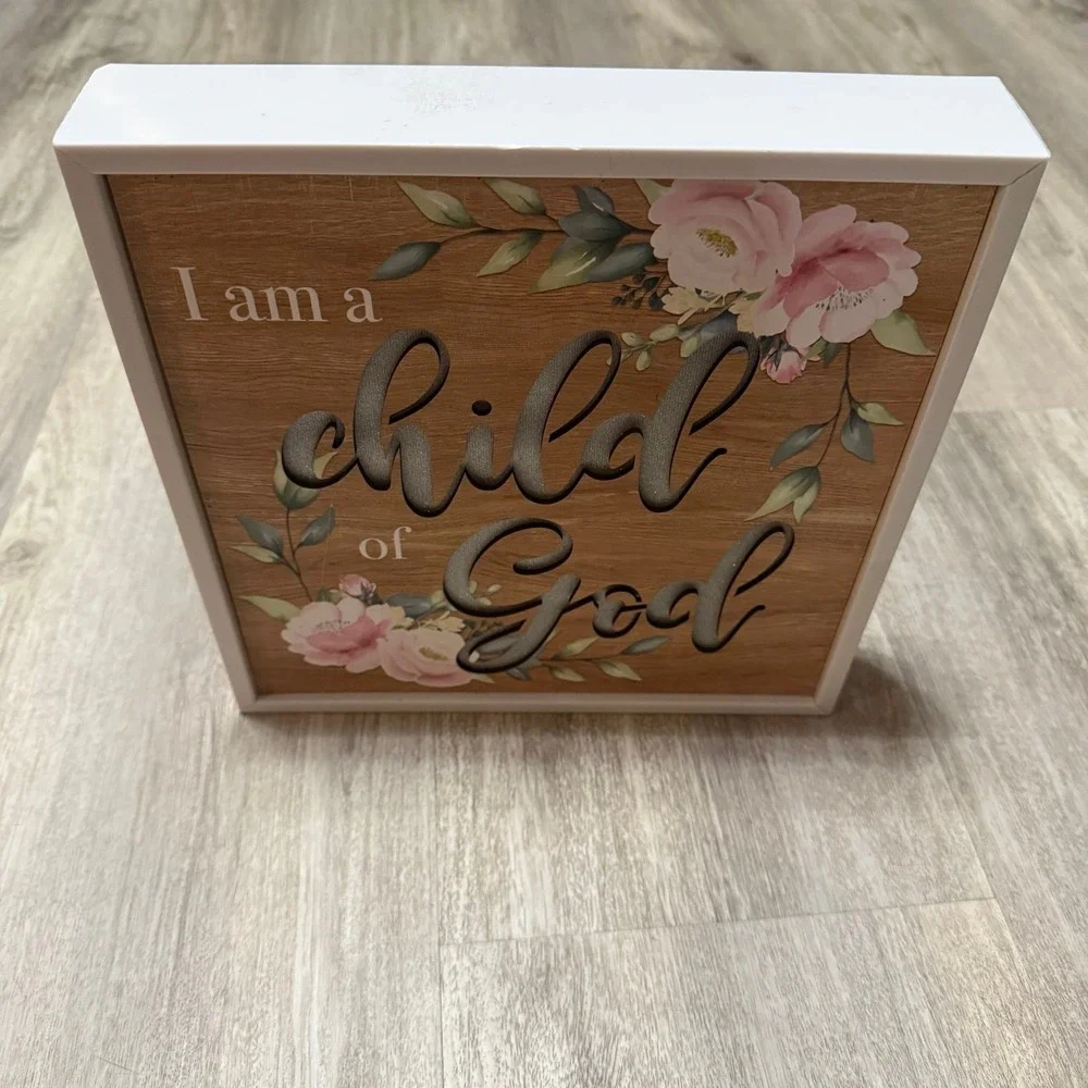 Child‎ of God wooden light up decor